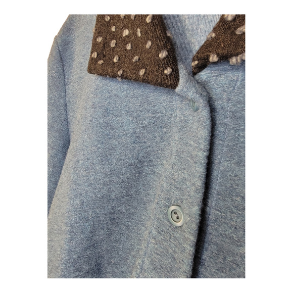 TIB Design Womens Cardigan Sweater Wool Blend Long Sleeve Blue Size L - Picture 5 of 12